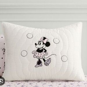 Disney Minnie Mouse White and Black Pillow